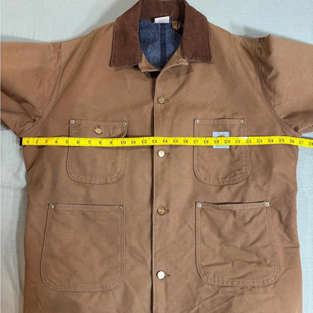 1989 Carhartt Brown Duck Blanket-Lined Chore Coat (6BLC) - Picture 12 of 16